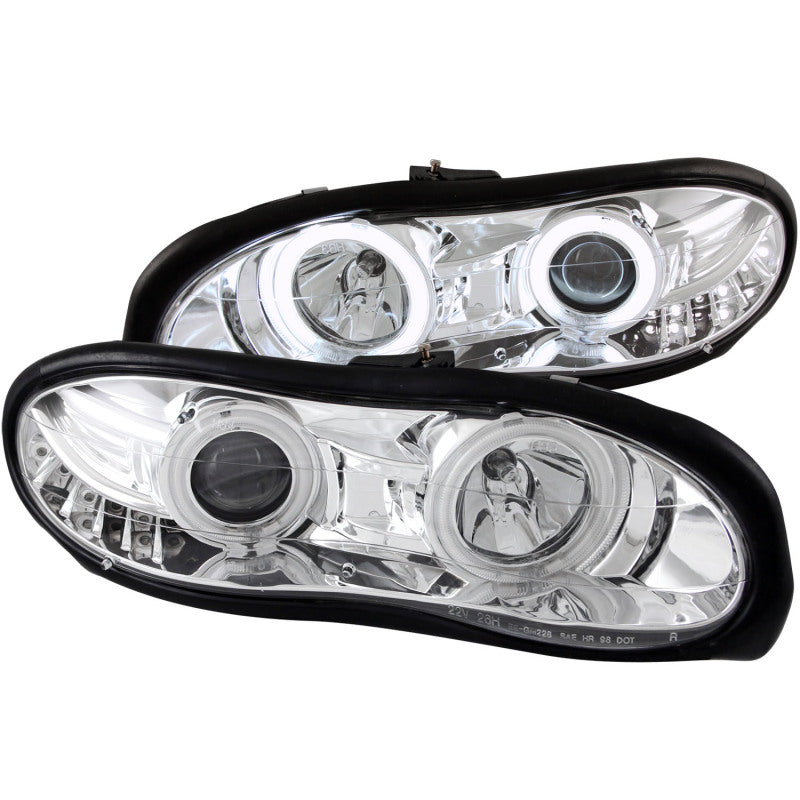 Anzo 1998-2002 Chevrolet Camaro Projector Headlights w/ Halo Chrome 121159 Photo - Primary