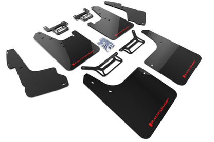 Rally Armor 12-19 Toyota 4Runner UR Black Mud Flap w/ Red Logo MF48-UR-BLK/RD Photo - Primary