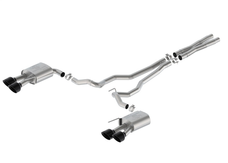 Ford Racing 2024 Mustang 5.0L Sport Non-Active Cat-Back Exhaust w/Valance - Black Tip M-5200-M5SBV M-5200-M5SBV Photo - Primary