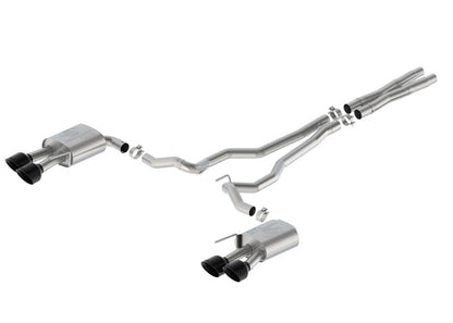 Ford Racing 2024 Mustang 5.0L Sport Non-Active Cat-Back Exhaust w/Valance - Black Tip M-5200-M5SBV M-5200-M5SBV Photo - Primary