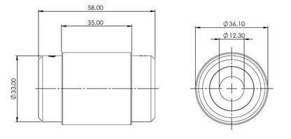 Superpro 09-20 Nissan 370Z Rear Lower Control Arm Inner Bushing Kit SPF4596K SPF4596K Photo - out of package