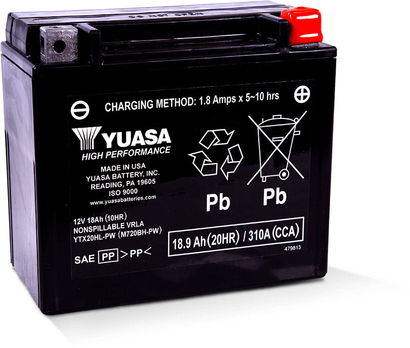 Yuasa Battery Yuasa YTX20HL-PW Maintenance Free AGM 12 Volt Battery YUAM720BH-PW YUAM720BH-PW User 1