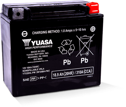 Yuasa Battery Yuasa YTX20HL-PW Maintenance Free AGM 12 Volt Battery YUAM720BH-PW YUAM720BH-PW User 1
