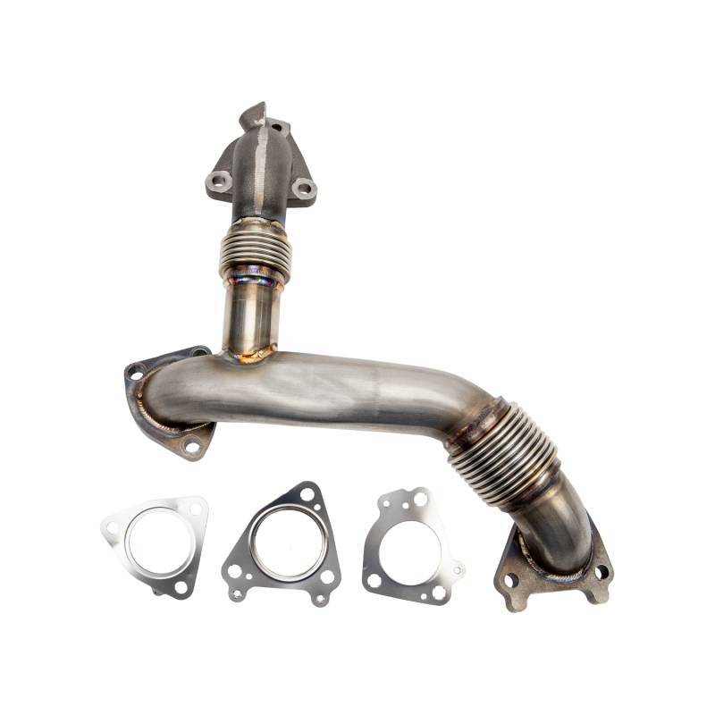 Wehrli 11-16 Duramax LML Stainless 2in Up Pipe Kit w/ Gaskets (Passenger Side) WCF100211 WCF100211 Photo - Primary