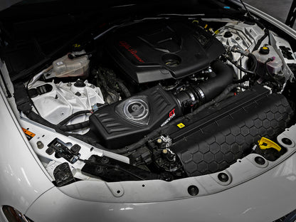 aFe POWER Momentum GT Pro Dry S Intake System 17-21 Alfa Romeo Giulia L4-2.0L (t) 51-76902-1 51-76902-1 Photo - Mounted