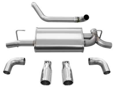 Corsa Performance Corsa 18+ Jeep Wrangler JL 2.5in Dual Rear Exit Polished Tips Sport Ax 21014 Photo - Primary