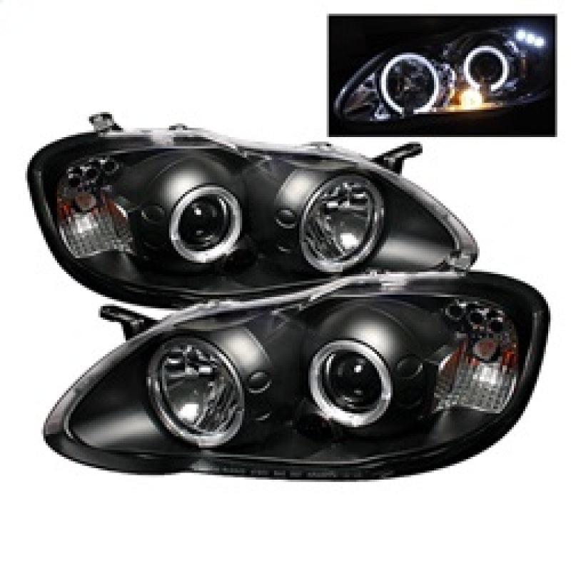 Spyder Projector Headlights | Toyota Corolla 2003-2008 | LED Halo, Black 5011787 Photo - Primary