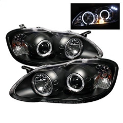 Spyder Projector Headlights | Toyota Corolla 2003-2008 | LED Halo, Black 5011787 Photo - Primary