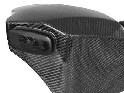aFe Cold Air Intake System w/ PRO DRY S Black Series Momentum Carbon Fiber 51-76305-CF Photo - Unmounted