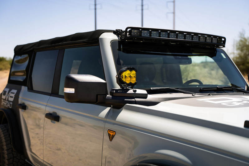 DV8 Offroad DV8 21-22 Ford Bronco A-Pillar Pod Light Mounts LBBR-02 LBBR-02 Photo - Mounted