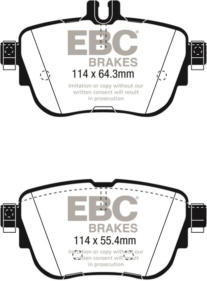 EBC 2017+ Mercedes-Benz E300 (W213) Greenstuff Rear Brake Pads DP22297 DP22297 Photo - Primary