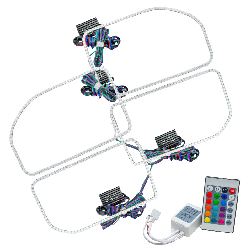 ORACLE Lighting Oracle Ford F250/350 11-16 Halo Kit (Square Ring Design) - ColorSHIFT w/ Simple Controller 2383-504 2383-504 Photo - Primary