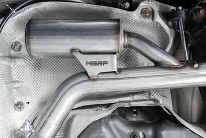 MBRP 15-17 VW 2.0L Turbo Golf GTI MK7 3in T304 Cat Back Exhaust w/ Dual Split Rear Exit S46063CF S46063CF Photo - Close Up