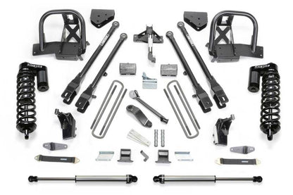 Fabtech 11-13 Ford F450/550 4WD 10 Lug 6in 4 Link System w/DL 4.0 Coilovers & Rear DL Shocks K2159DL K2159DL Photo - Primary