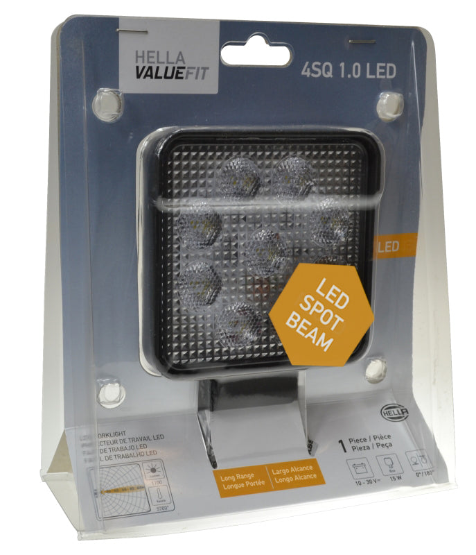 Hella ValueFit Work Light 4SQ 1.0 LED MV LR LT 357102002 357102002 Photo - in package