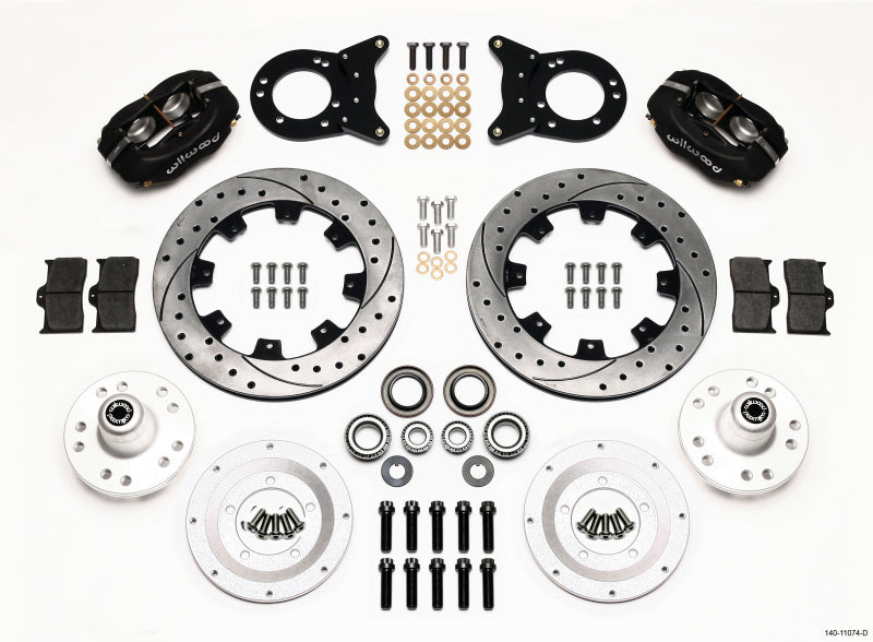 Wilwood FDL Front Kit, 12.19", Drilled, 1970-1973 Mustang Disc & Drum Spindle 140-11074-D Photo - Primary