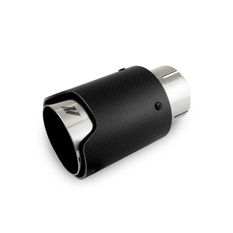 Mishimoto Carbon Fiber Muffler Tip 2.5in Inlet 3.5in Outlet Polished MMEXH-TIP-CF25P MMEXH-TIP-CF25P Photo - Primary