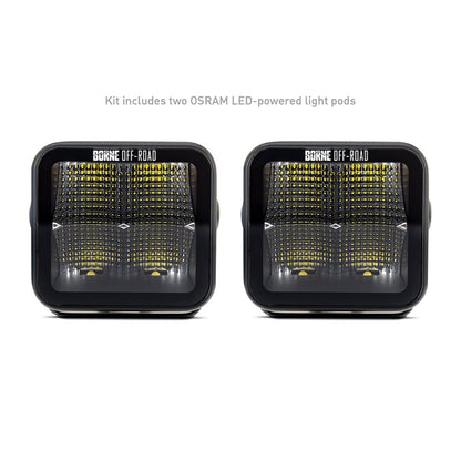 Borne Off-Road Light Pods (Kit of 2) 3x3 Flood BNLT-LP33-2F BNLT-LP33-2F Photo - Primary