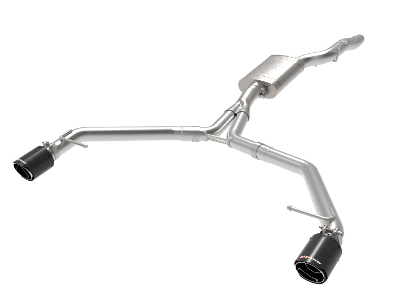 aFe MACH Force-Xp 13-16 Audi Allroad L4 SS Axle-Back Exhaust w/ Carbon Tips 49-36437-C 49-36437-C Photo - Primary