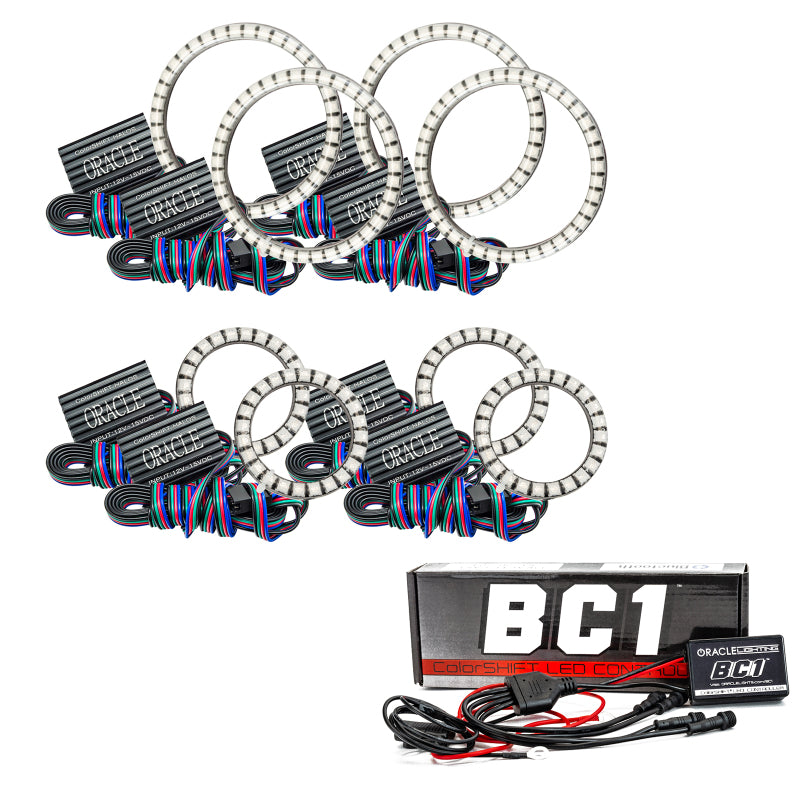ORACLE Lighting Oracle Vector Jeep Wrangler JK Grille Halo Kit - ColorSHIFT w/ BC1 Controller 5835-335 5835-335 Photo - Primary
