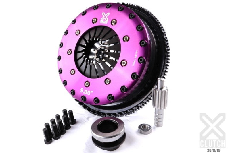 XCLUTCH 97-03 BMW 540i Base 4.4L 9in Twin Solid Organic Clutch Kit XKBM23545-2G XKBM23545-2G Photo - Mounted