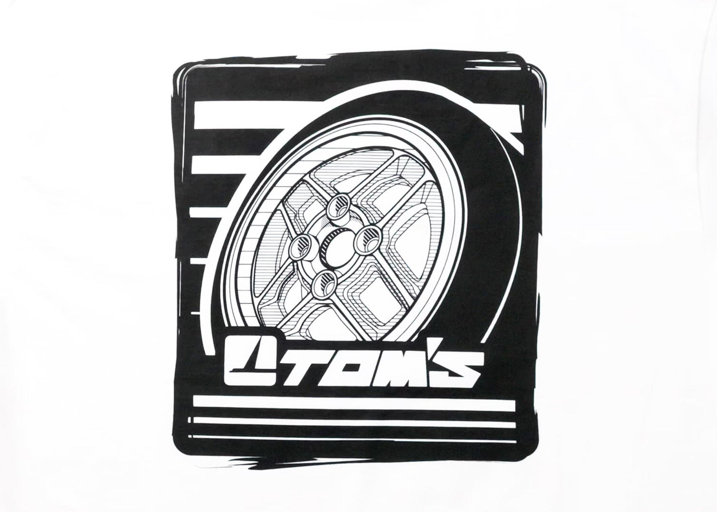 TOM'S Racing Igeta Wheel Design T-Shirt (White)