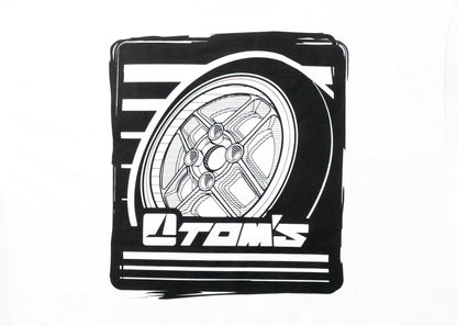 TOM'S Racing Igeta Wheel Design T-Shirt (White)