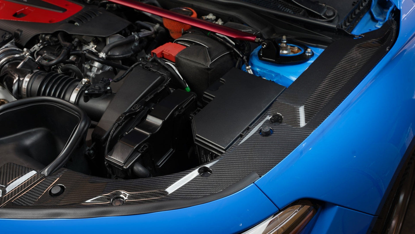 APR Carbon Fiber Honda FL5 Civic Type R Carbon Fiber Radiator Cooling Plat