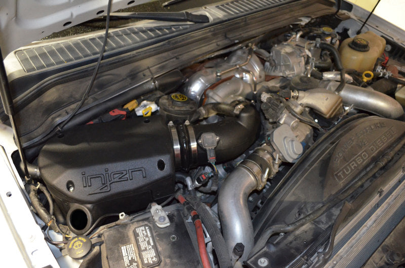 Injen 08-10 Ford F-250/F-350 6.4L Powerstroke Evolution Intake EVO9005 EVO9005 Photo - Mounted