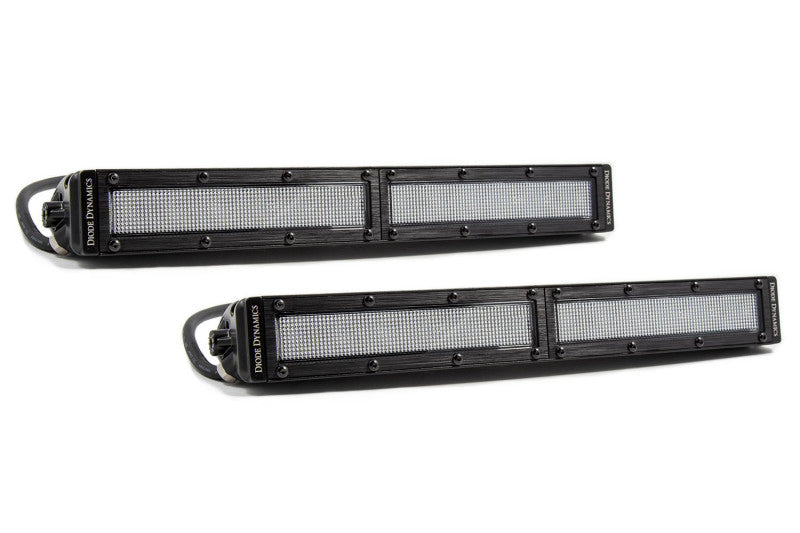 Diode Dynamics 12 In LED Light Bar Single Row Straight Clear Flood (Pair) Stage Series DD6033P DD6033P Photo - Primary