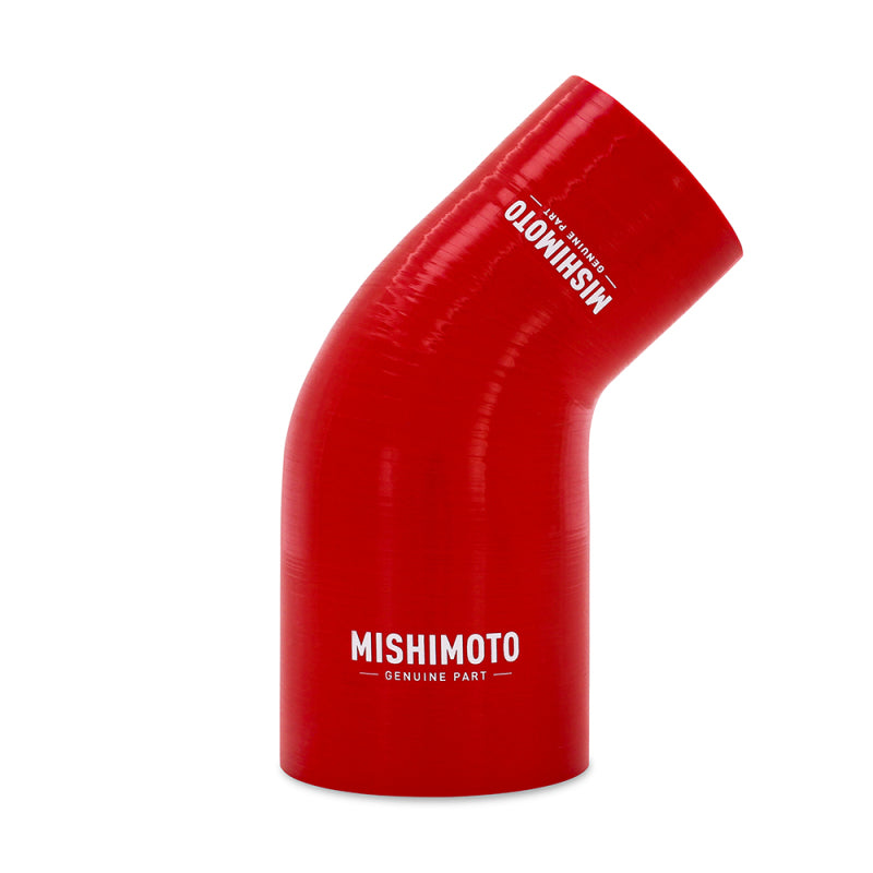 Mishimoto Silicone Reducer Coupler 45 Degree 2.5in to 3in - Red MMCP-R45-2530RD MMCP-R45-2530RD Photo - Primary