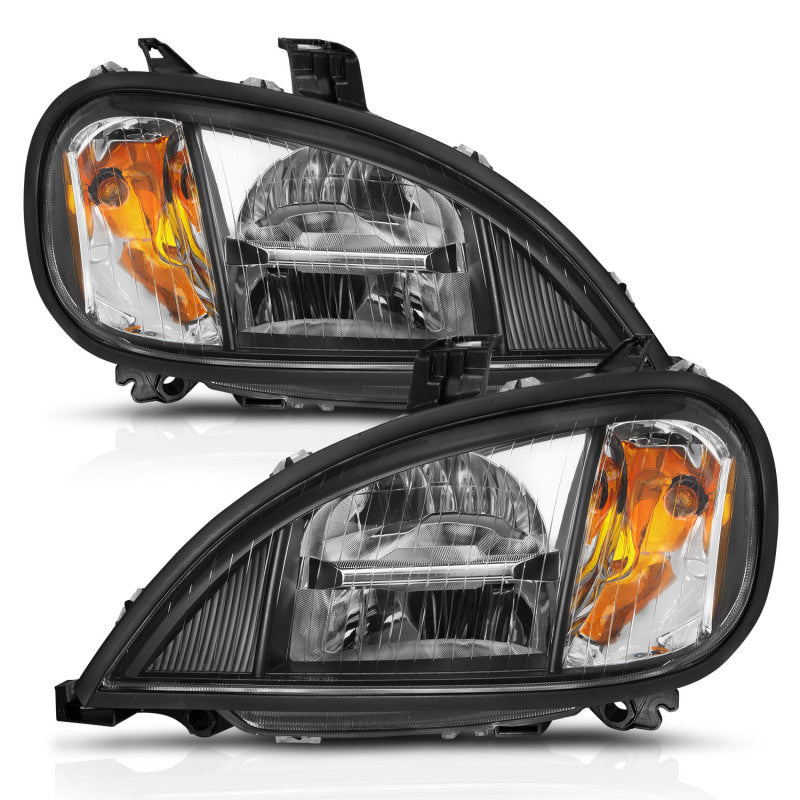 ANZO 1996-2013 Freightliner Columbia LED Crystal Headlights Black Housing w/ Clear Lens (Pair) 131028 131028 Photo - Unmounted