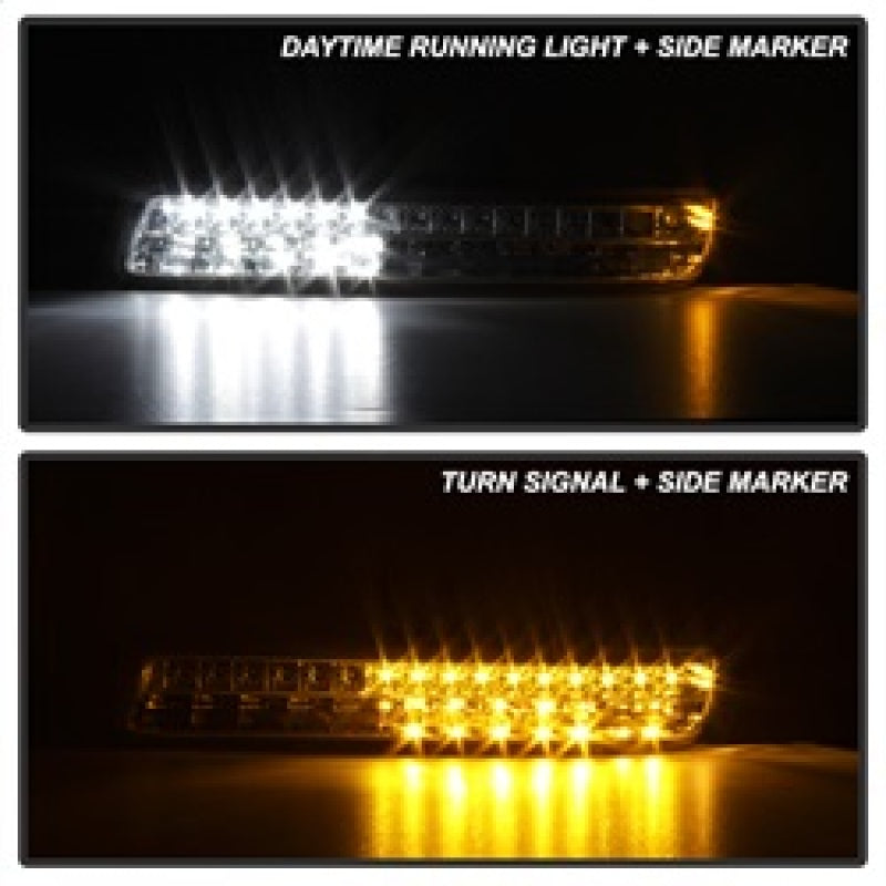 SPYDER xTune 99-06 GMC Sierra (Excl Denali) Full LED Bumper Lights - Chrome (CBL-GSI99-LED-C) 9029318 9029318 Photo - Unmounted