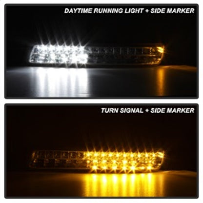 SPYDER xTune 99-06 GMC Sierra (Excl Denali) Full LED Bumper Lights - Chrome (CBL-GSI99-LED-C) 9029318 9029318 Photo - Unmounted