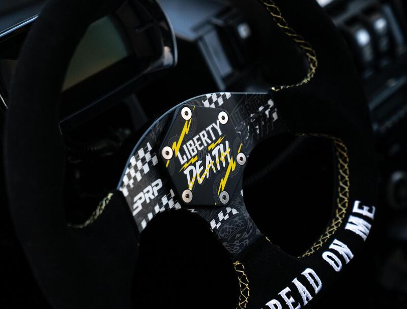 PRP Seats PRP Steering Wheel Center Cap Liberty or Death G100-TR3 G100-TR3 Photo - Close Up