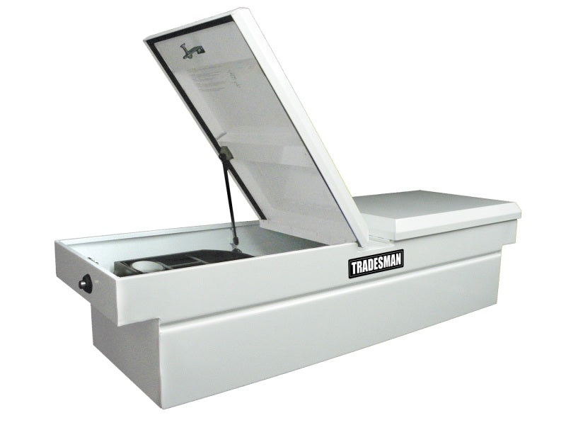 Tradesman Steel Cross Bed Truck Tool Box (70in.) - White 86450