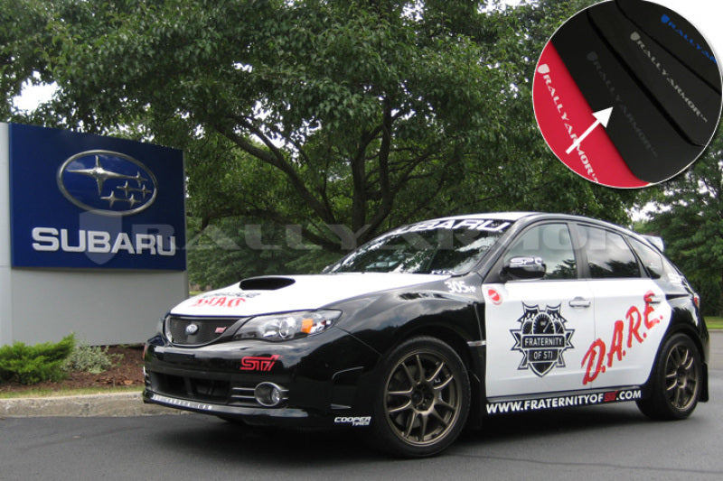 Rally Armor 2008-14 STI Mud flap Grey Logo MF15-UR-BLK/GRY User 1