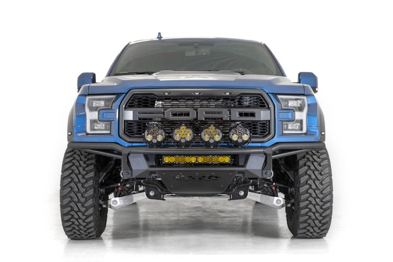 Addictive Desert Designs 17-20 Ford Raptor Pro Bolt-On Front Bumper - Hammer Black L1157021701NA L1157021701NA Photo - Mounted