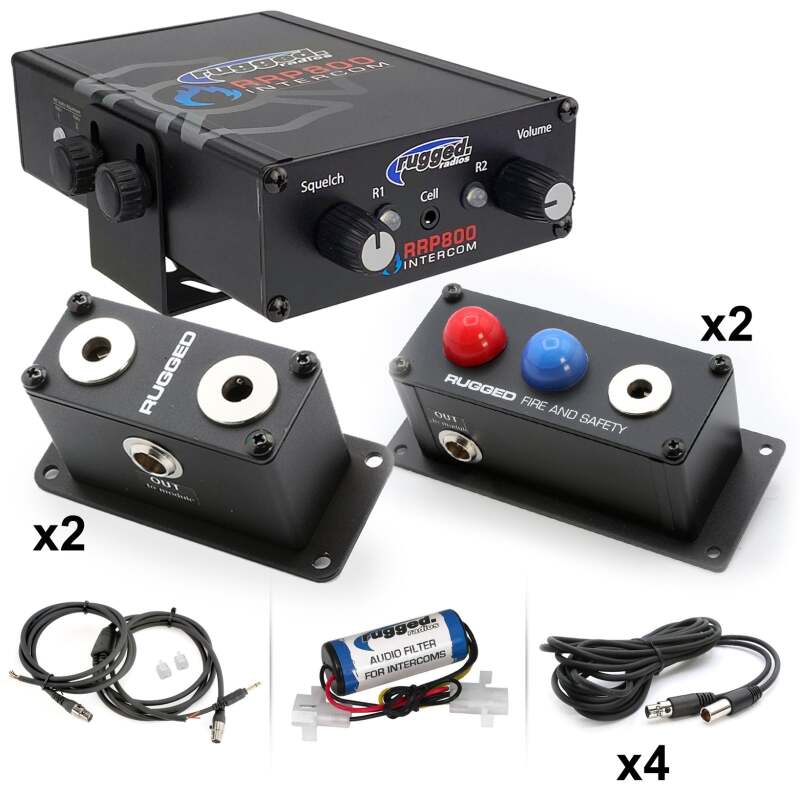 Rugged Radios Fire and Safety 6-Person Dual Radio Intercom Kit 800-6P 800-6P Photo - Primary