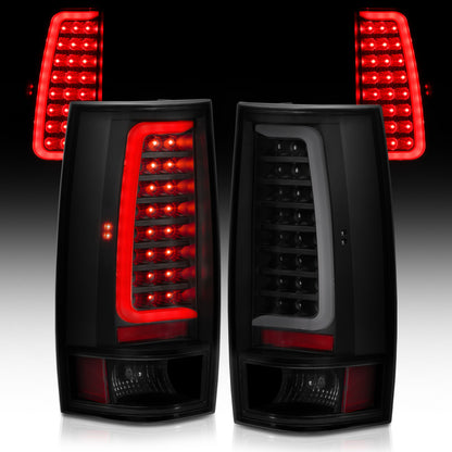 ANZO 2007-2014 Chevy Tahoe LED Taillight Plank Style Black w/Smoke Lens 311322 311322 Photo - Unmounted