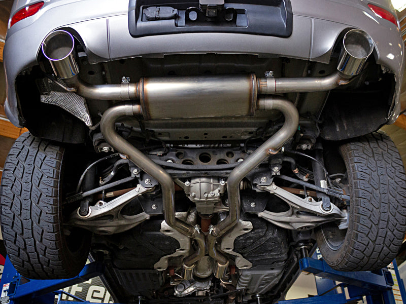 aFe Vulcan Series 2.5in 304SS Cat-Back Exhaust 11-19 Jeep Grand Cherokee (WK2) 5.7L w/ Polished Tips 49-38085-P 49-38085-P Photo - Mounted