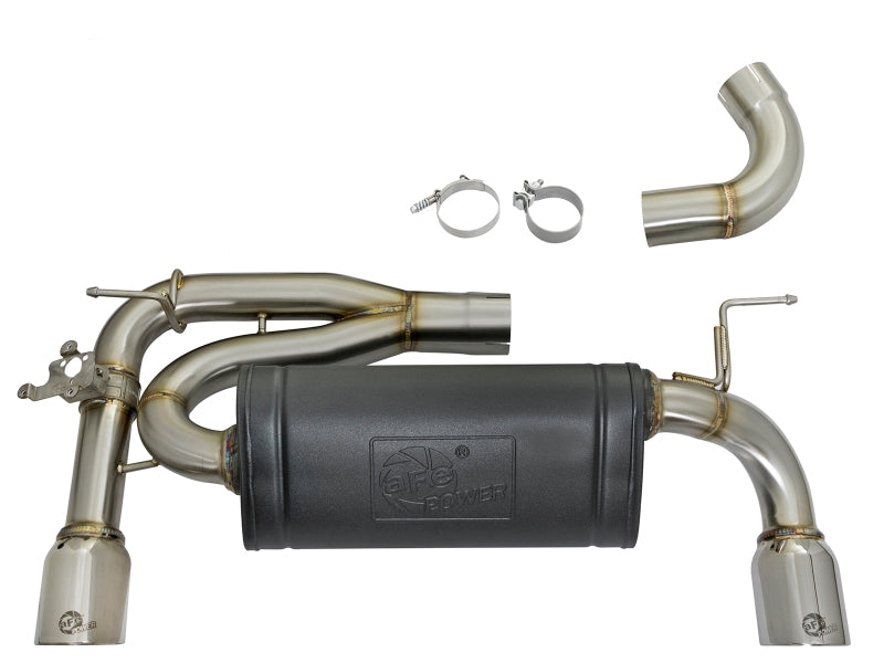 aFe MACH Force-Xp Axle-Back Stainless Steel Exhaust System w/Polished Tips 49-36335-P Photo - Unmounted
