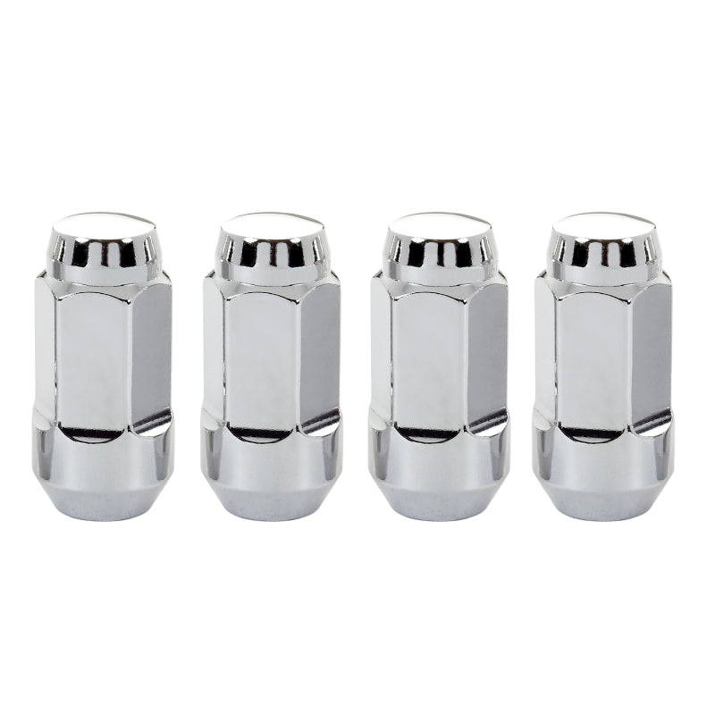 McGard Hex Lug Nut (Cone Seat Bulge Style) M14X1.5 / 22mm Hex / 1.945in. Length (4-Pack) - Chrome 64033 64033 Photo - Primary