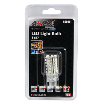 ANZO LED Bulbs Universal 3157 Red - 30 LEDs 2in Tall 809051 809051 Photo - Primary