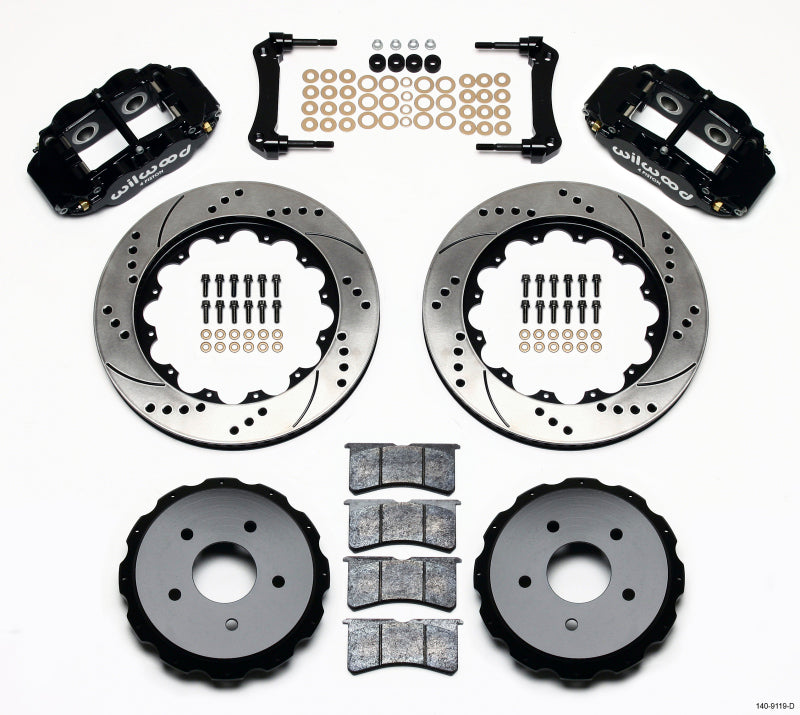 Wilwood Narrow Superlite 4R Rear Kit 14.00in Drilled 97-04 Corvette C5/Z06 05-13 C6 140-9119-D 140-9119-D Photo - Primary