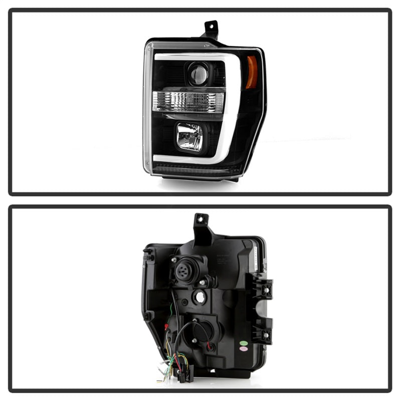 Spyder Ford F-250/350/450 08-10 V2 High-Power LED Headlights-Switch Back-Black PRO-YD-FS08PL-SBLB-BK 5087751 5087751 Photo - Unmounted