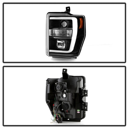Spyder Ford F-250/350/450 08-10 V2 High-Power LED Headlights-Switch Back-Black PRO-YD-FS08PL-SBLB-BK 5087751 5087751 Photo - Unmounted