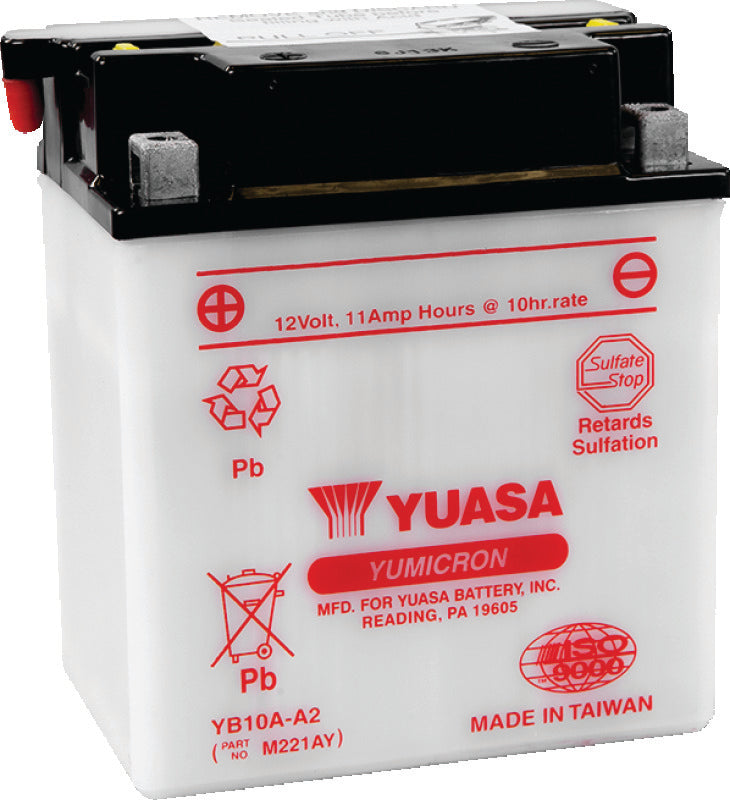 Yuasa Battery Yuasa YB10A-A2 Yumicron 12 Volt Battery YUAM221AY YUAM221AY Photo - Primary