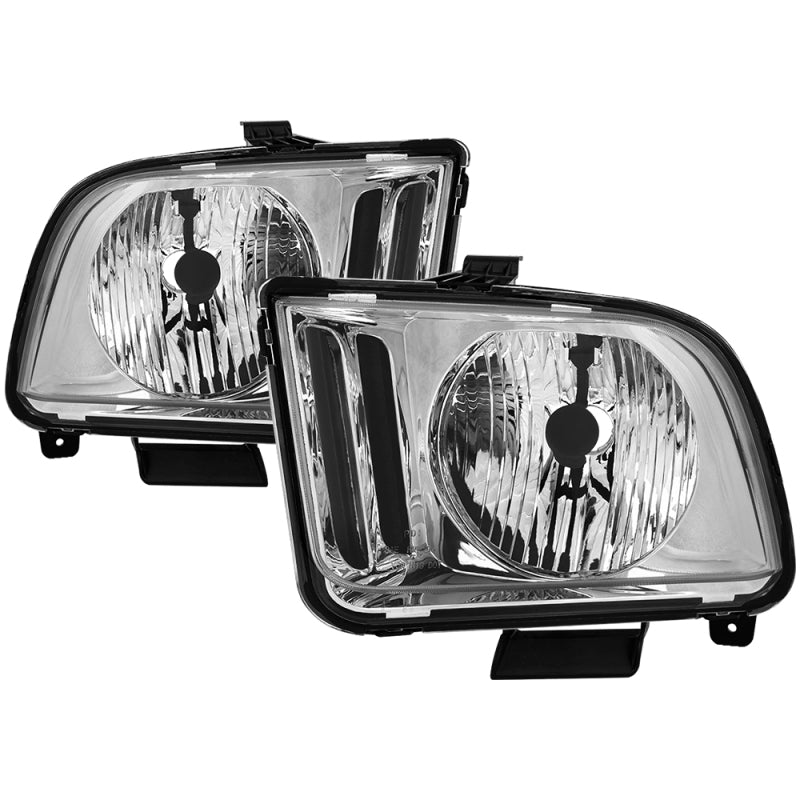 SPYDER xTune Ford Mustang 05-09 Halogen OEM Style Headlight (Non HID) OEM Chrome HD-JH-FM05-C 9040153 9040153 Photo - Primary