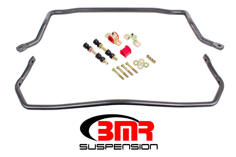 BMR 78-87 G-Body Front & Rear Sway Bar Kit w/ Bushings - Black Hammertone SB031H SB031H Photo - Primary